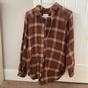 American eagle oversized flannel